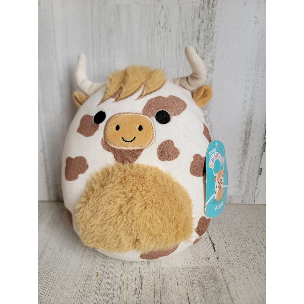 Squishmallow cow Alonzo longhorn animal toy plush zoo home decor farm